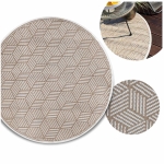 Dywan zewnętrzny LUZ BEIGE okrągły śr. 120 cm