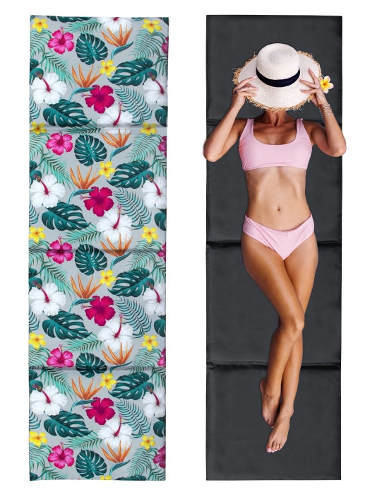 Mata plażowa 180x50x2 Oxford Grafit/Verano szary G