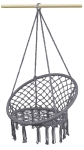 Fotel wiszący Huśtawka LUNA 60x80xH120cm SZARY