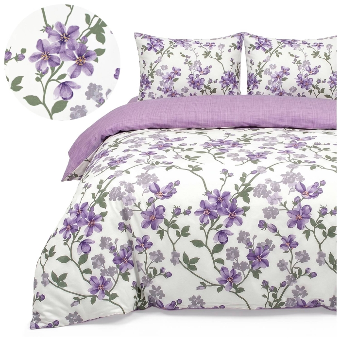 Kpl Pościeli NATURAL LAVENDER 160X200+2x70X80