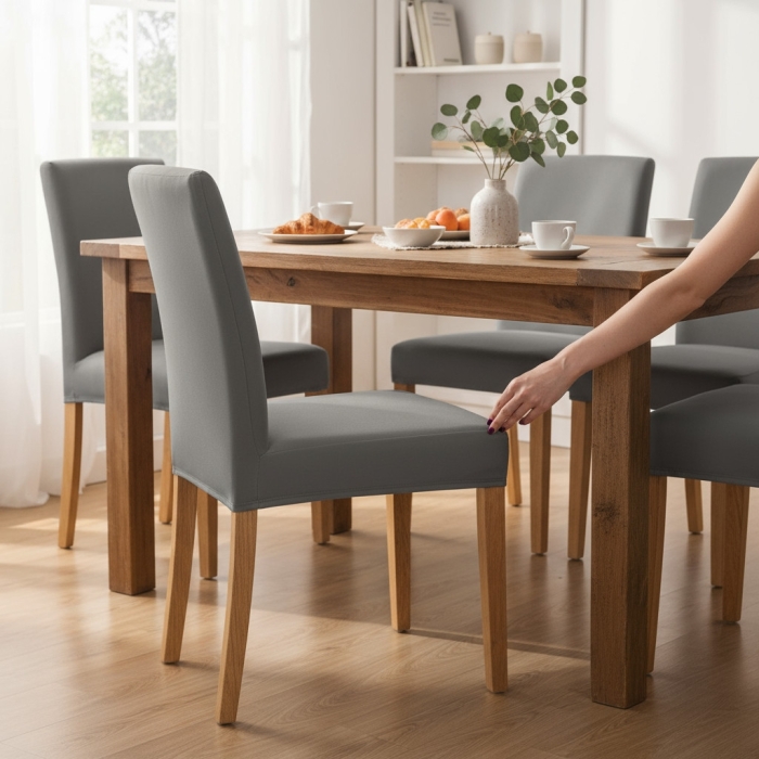 Pokrowiec na Krzesło SOFTI  Grafit