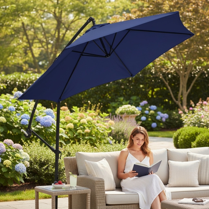 Parasol ogrodowy Turiano 300x245 cm Granat