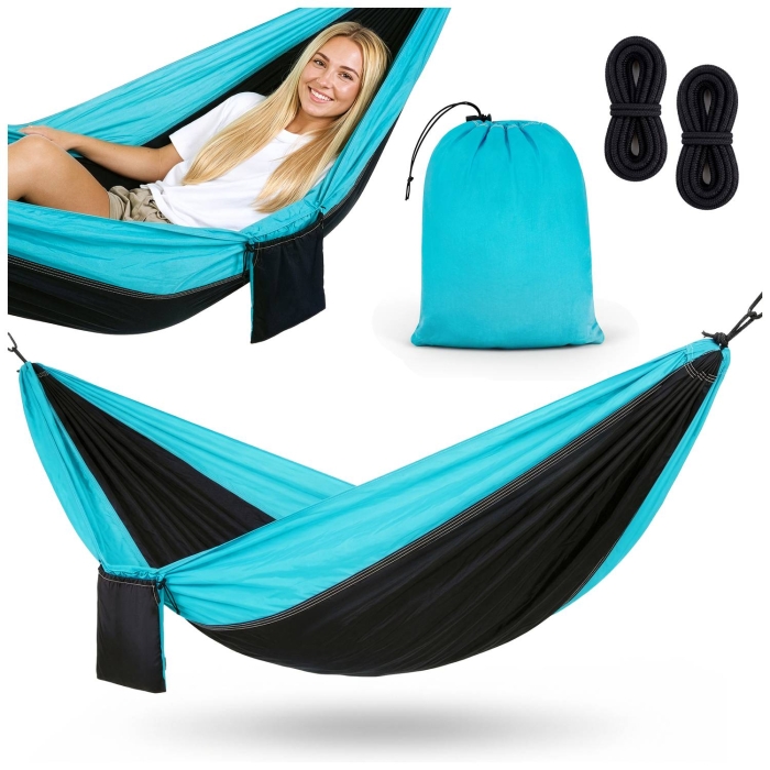 Hamak turystyczny Nature Swing 140x280cm Niebieski