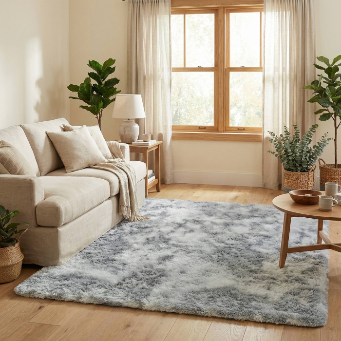 Dywan Flare Eco Futro 160x230 cm ombre szary