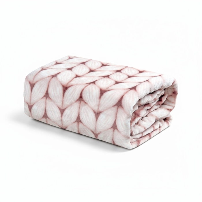 Koc MONTANA SWETER 150x200 cm Lilac blady róż