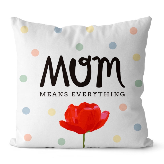 Poduszka Cleo Mom means everything 43x43