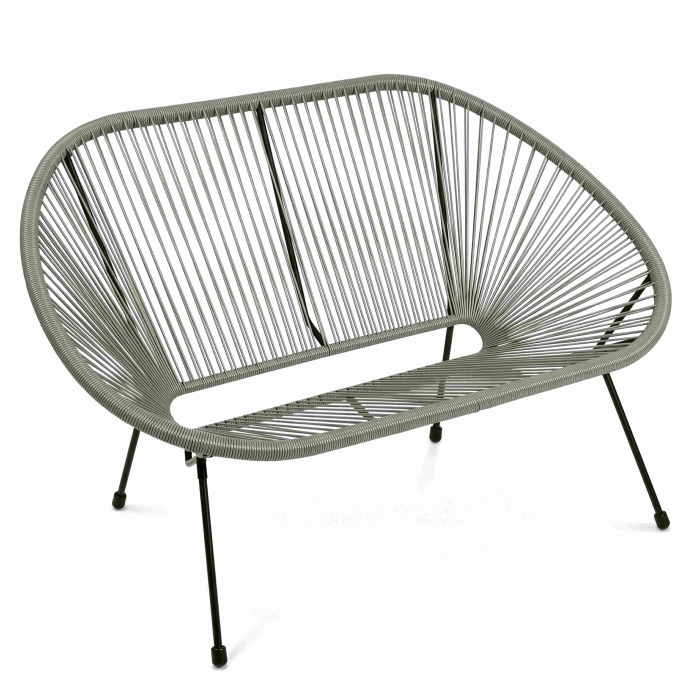 Sofa ogrodowa ACAPULCO 2-os. 134x78x86 cm SAGE