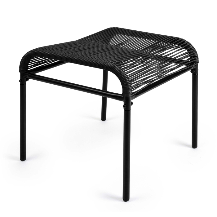 Podnóżek mebel Acapulco 42x40x40 cm black CZARNY