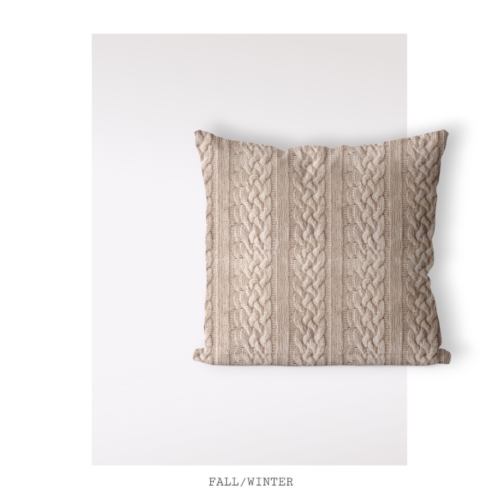 Poszewka Jolie Sweter Velvet 45x45 cm Beż