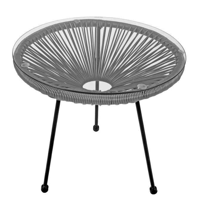 Stolik ogrodowy PATIO TABLE ACAPULCO Szary
