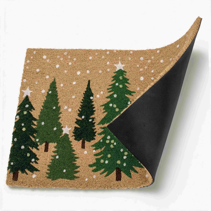 Wycieraczka coconut WINTER 40x60 cm zielone drzewa