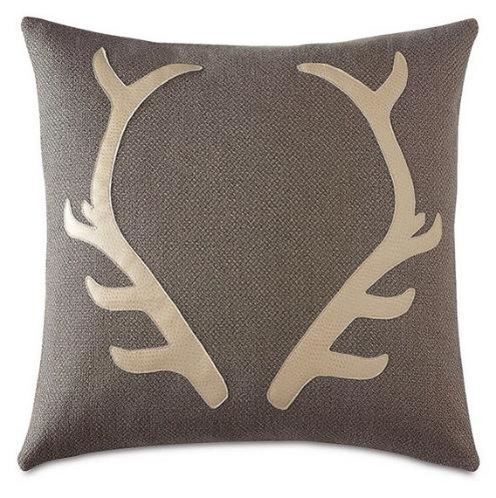 Poszewka VELVET INVERNO Jeleń Rogi 45x45 Beż