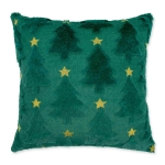 Poszewka GREEN TREES futro 3D 45X45 cm Zielony