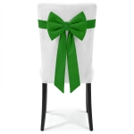 Kokarda Deco na krzesło 33x27x110 Loneta Zielony