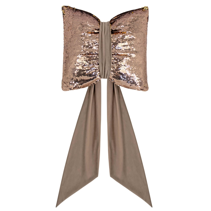 Kokarda Deco Glam & Shine 38x38+60cm Złoty+Beż