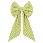 Kokarda Deco Glam Bow 50x40+50 cm Zielona kratka