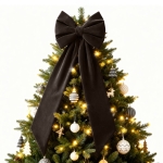 Kokarda Deco Velvet Glam Bow XXL 48x45x150 Brąz