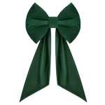 Kokarda Deco Velvet Glam Bow 50x40+50 cm Zieleń
