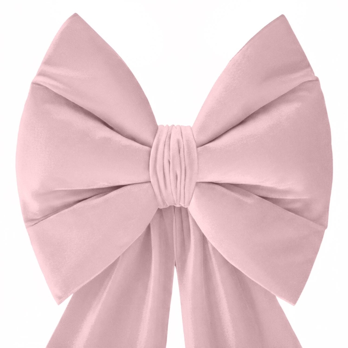 Kokarda Deco Velvet Glam Bow XXL 48x45x150 Róż