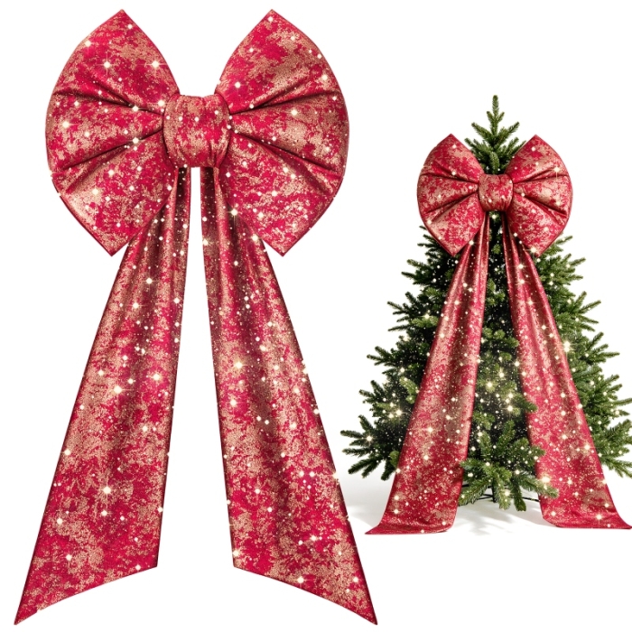 Kokarda Deco Infinity Glam Bow XXL 48x45x150 Czer.
