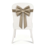 Kokarda Deco Velvet na krzesło 33x27x110 Beż