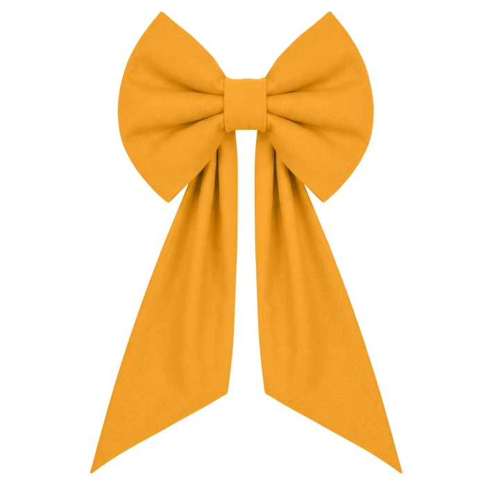 Kokarda Deco Glam Bow 50x40+50 cm loneta Żółty
