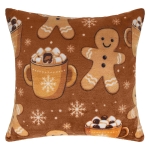 Poszewka GINGERBREAD MUG 40x40 cm  Pierniczki Beż