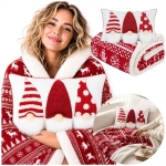 Zestaw Koc WINTER NORDIC SHERPA 150x200 + poduszka