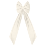 Kokarda Deco Velvet Glam Bow XXL 48x45x150 Krem