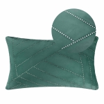 Poszewka Velvet GLOSSY 30x50 cm ćwieki Zielony